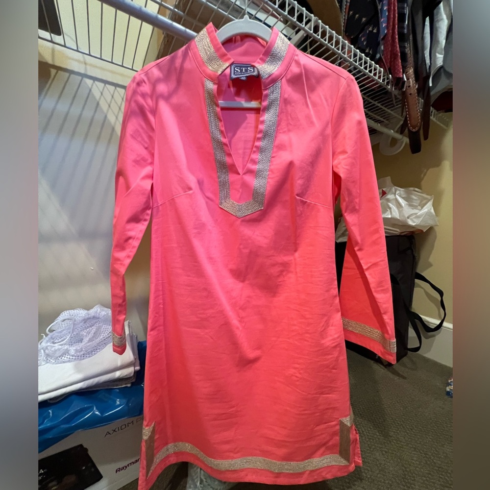 Sail to Sable Classic Tunic Dress - XS, Coral